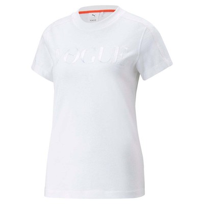 

Puma Vogue X Regular Crew Neck Футболка с коротким рукавом Женская размер  Повседневные топы 53, Белый