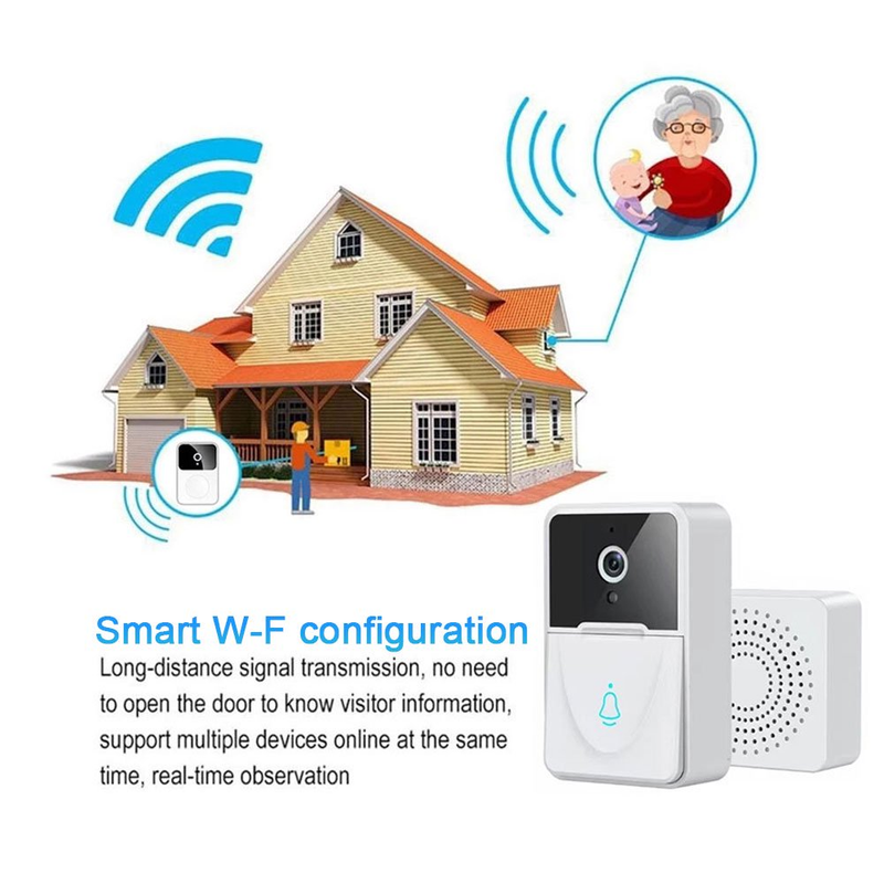 Smart Wireless Remote HD Video Doorbell Wifi Outdoor Security Camera App Control