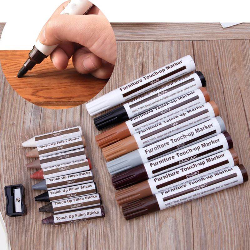 Floor Repair Kit Furniture Scratch Fix Patch Paint Pen Markers
