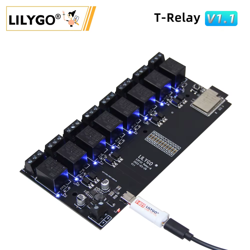 ® T-Relay 5V 8 Channel Relay Module ESP32 Wireless Development Board WIFI Blueto