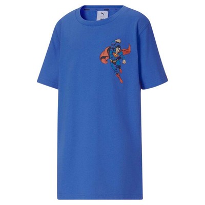 

Футболка Puma Jl X Graphic с круглым вырезом и короткими рукавами, молодежные синие повседневные топы для мальчиков 858, Синий, Puma Jl X Graphic Crew Neck Short Sleeve T-Shirt Youth