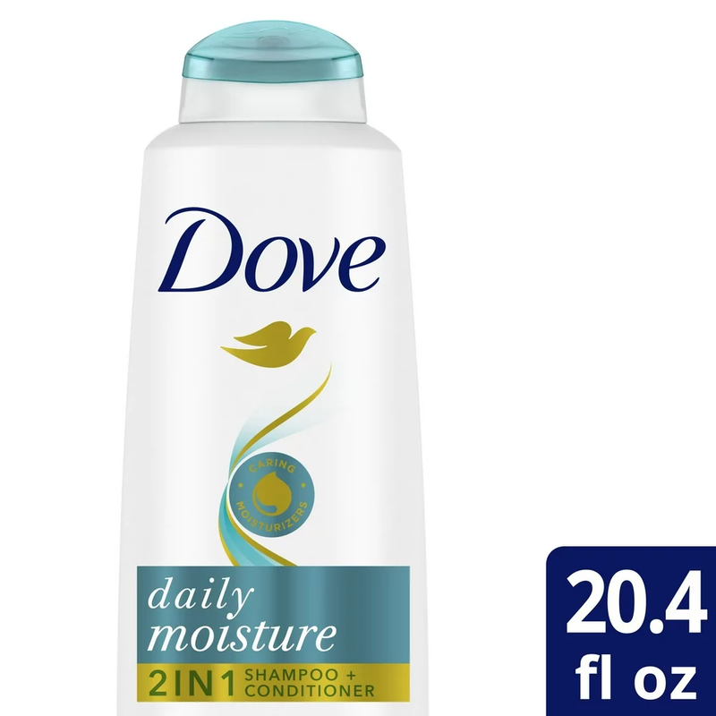 Dove Nutritive Solutions Daily Moisture 2 in 1 Shampoo and Conditioner 20.4 Oz