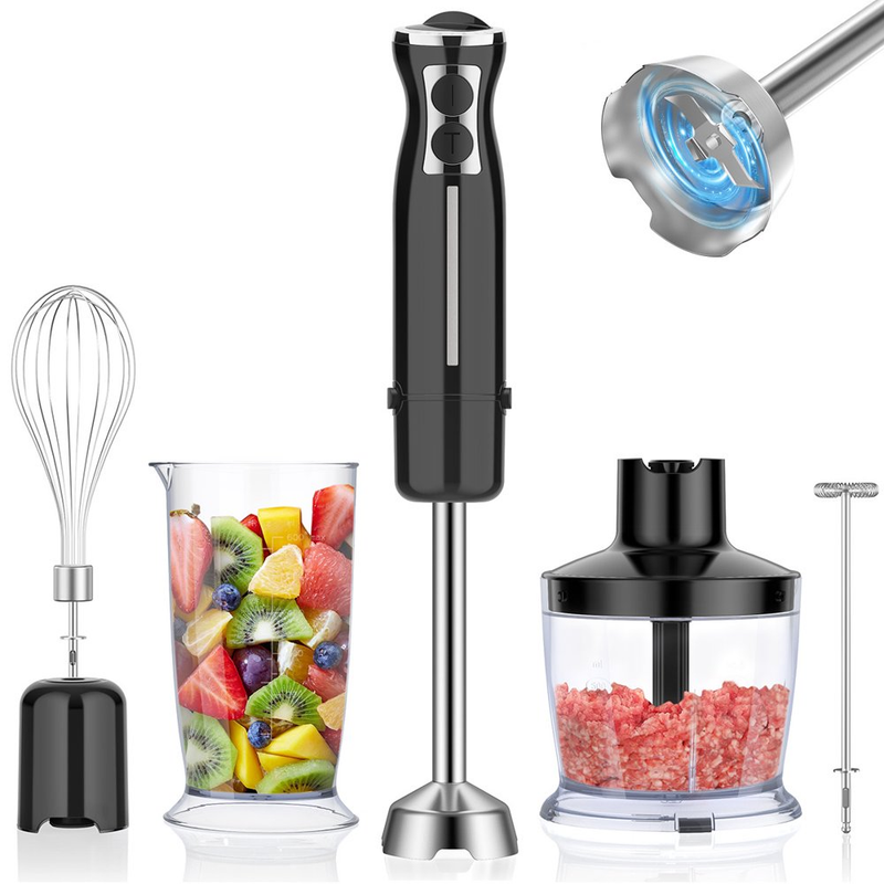 5-In-1 Immersion Hand Blender, 12 Speed Stick Blender for Sm