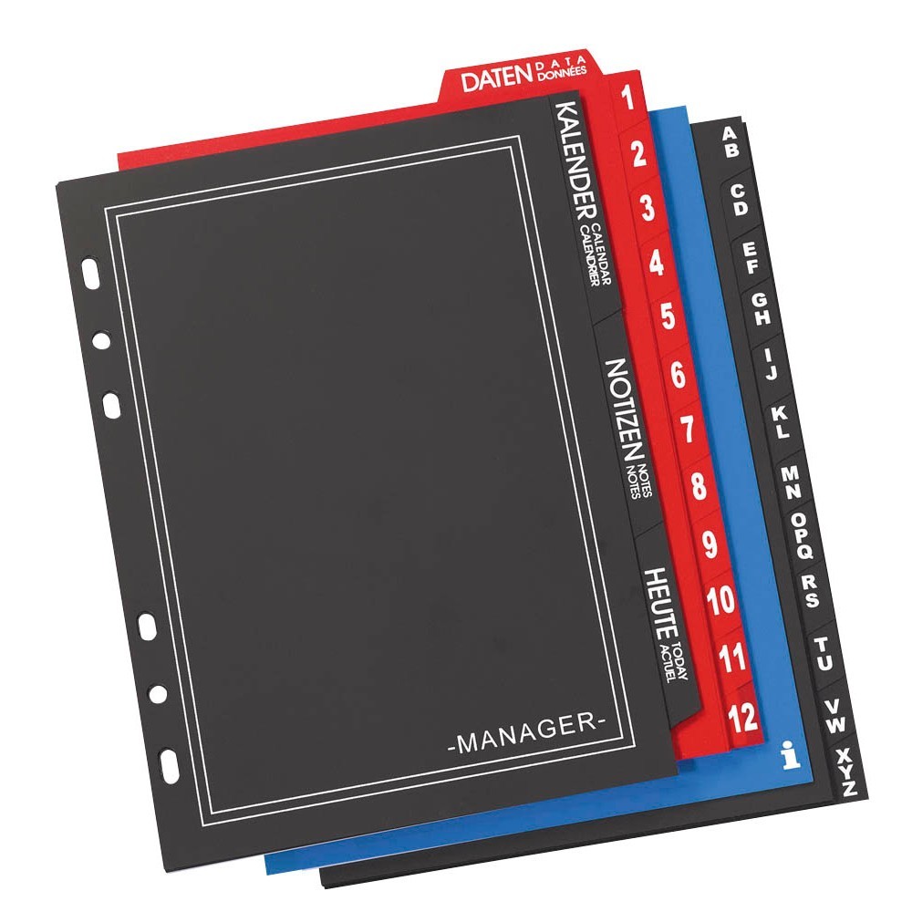 bind Ringbuch Ergänzungsset Starteinlage 82-teilig DIN A5 Manager Plus Einlagen