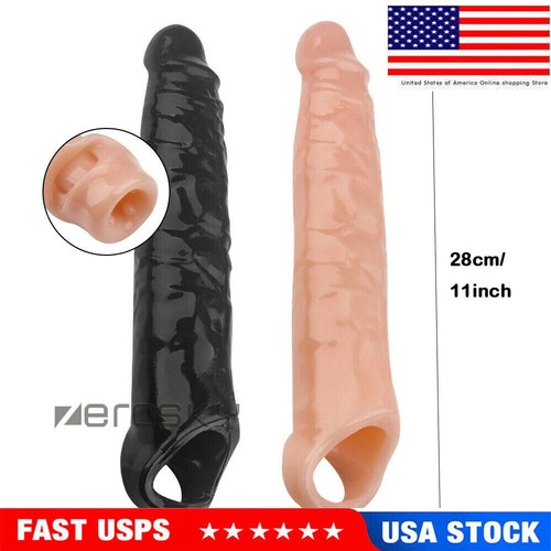 11" Huge-Penis-Extender-Sleeve-Extension-Male-Large-Cock-Girth-Enhancer-Enlarger 11" Huge-Penis-Extender-Sleeve-Extension-Male-Large-Cock-Girth-Enhancer-Enlarger