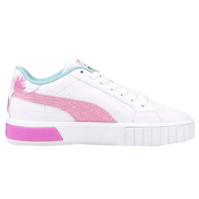 

Белые кроссовки Puma Cali Star FlyMingo на шнуровке для молодых девушек, повседневная обувь 385628-, Белый, Puma Cali Star FlyMingo Lace Up Youth