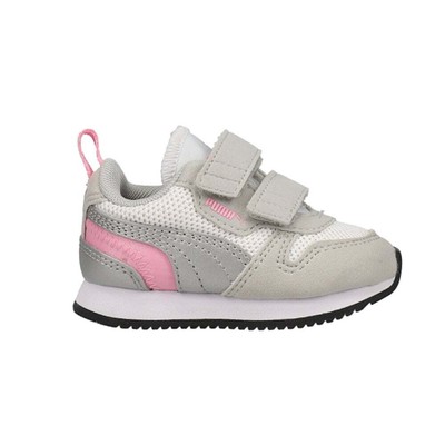 

Белые кроссовки Puma R78 Slip On Toddler Girls Повседневная обувь 373618-26, Белый, Puma R78 Slip On Toddler