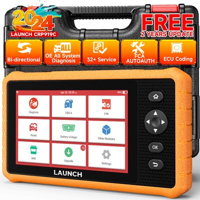 LAUNCH 919C Lite OBD2 Car Bidirectional Scanner Diagnostic Tool IMMO TPMS BMS