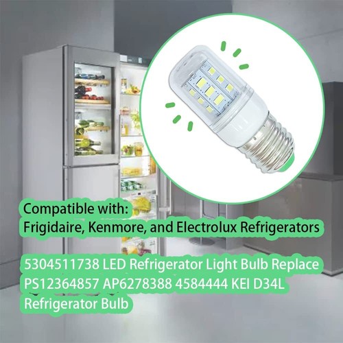 2 Pack 5304511738 UPGRADE LED Light Bulb For Refrigerator Frigidaire Kenmore New