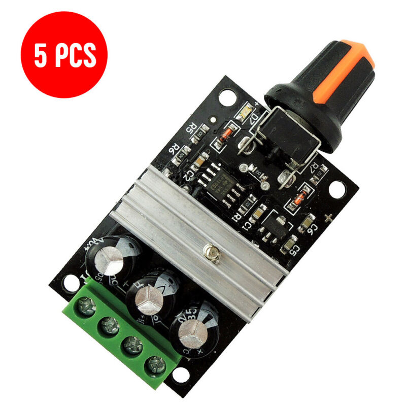5pcs 12v 24v 3a Pwm Dc Motor Speed Varible Controller Module Switch Regulator