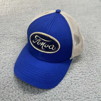 Ford Spanish Hat Cap Mens One Size Snapback Trucker Blue Oval Fomoco