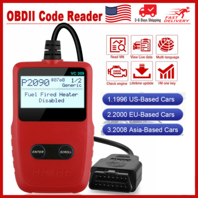 VC309 OBDII Scanner Automotive Engine Check Fault Code Reader Diagnostic Tool