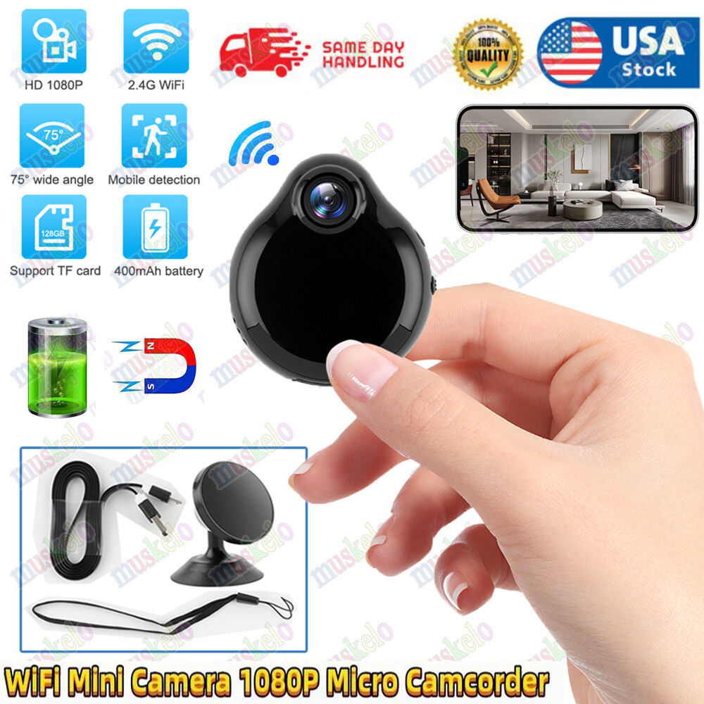 Mini Spy Camera WiFi HD 1080P Hidden IP Home Security Cam Night Vision Camcorder