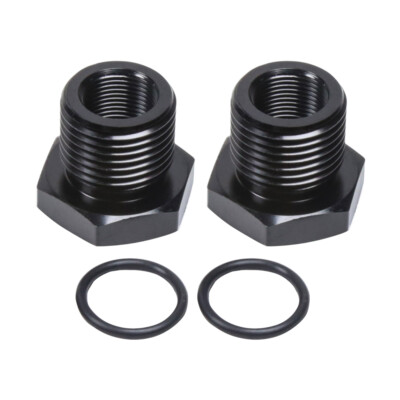 New 2 Pcs 1/2x28 to 3/4x16  Premium Thread Adapter Convert Thread Adapter Black