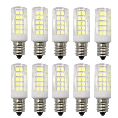 10pcs E12 C7 LED bulb 5W AC DC 12V 64-2835SMD Ceramics Garden light White Lamp H