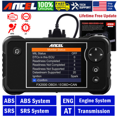 Check ABS SRS  Engine TCM OBD2 Scanner Car Code Reader fit for VW BMW Benz Volvo