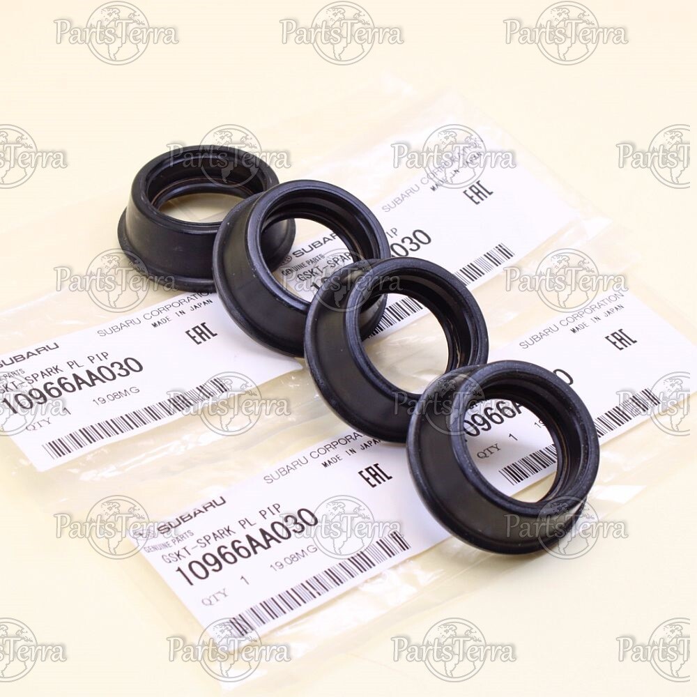 OEM Non-Turbo Subaru  IMPREZA LEGACY  FORESTER BAJA Spark Plug Tube Seal Set  x4