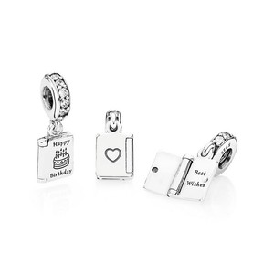 New PANDORA Dangle Happy Birthday Wishes Charm Sterling Silver 925 791723CZ New PANDORA Dangle Happy Birthday Wishes Charm Sterling Silver 925 791723CZ