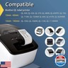 BETCKEY - Continuous Labels Replacement for Brother DK-2225 (1.4 in x 100 ft), Compatible with Brother QL Label Printers [6 Rolls/Continuous Labels, Red]