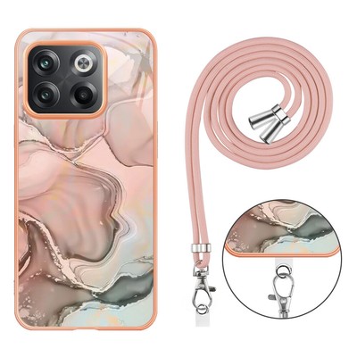 For OnePlus Nord N300 CE 3 Lite 5G 11 10T Marble Texture Phone Case With Lanyard