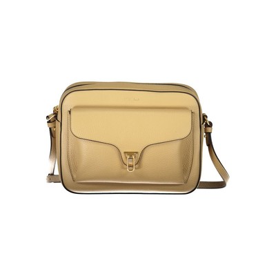 Coccinelle Beige Leather Women's Handbag Authentic
