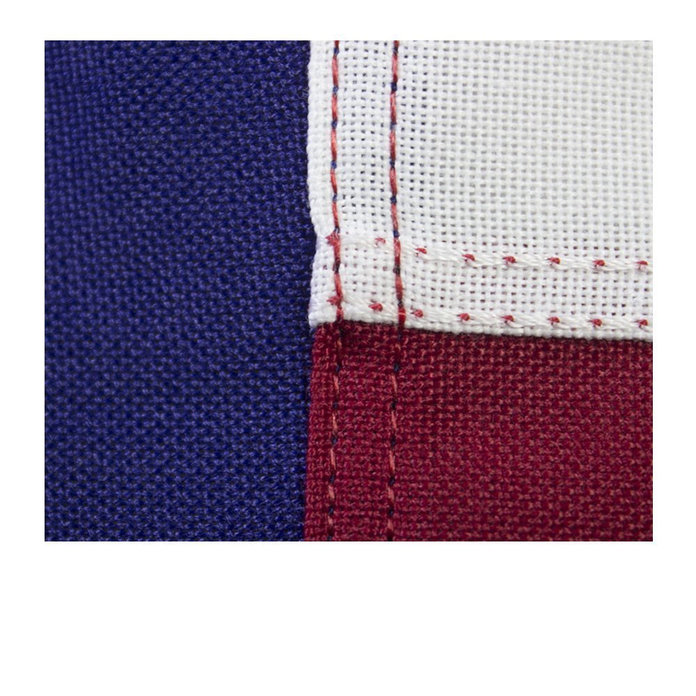 US Flag 3 x 5 ft: 100% American Made Cotton  Embroidered Stars and Sewn Stripes