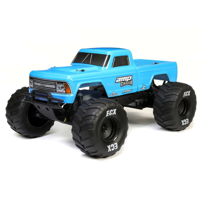 ECX Amp Crush Monster Truck 1/10 2WD Radio Controlled Ready To Run Orange/Blue