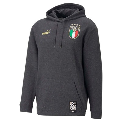 

Puma Italy Ftblculture Пуловер с капюшоном мужская серая повседневная спортивная верхняя одежда 76713, Grey, Puma Italy Ftblculture Pullover Hoodie