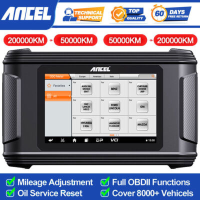 ANCEL DM500 Odometer Correction Mileage Adjustment OBD2 Scanner Oil Reset Tool