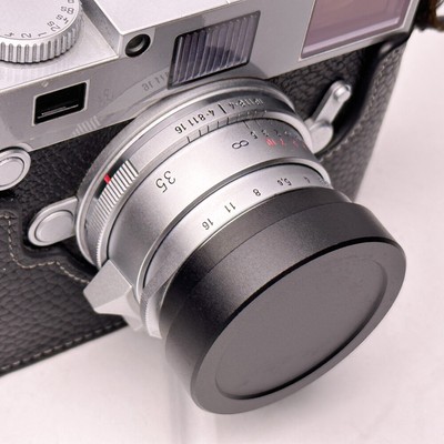 Aluminium Alloy Lens Hood with Cap For Voigtlander vm35/2 35/2.5 Lh12 Lens Hood