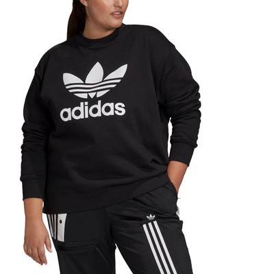 Adidas Women Pullover Hoodies & Sweatshirts Long Sleeve Logo Solid A7040