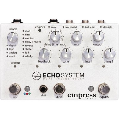 Empress Effects Echosystem Dual Engine Digital Delay Reverb Guitar Effects Pedal