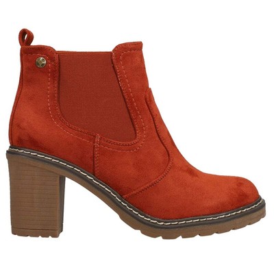 

Corkys Rocky Round Toe Chelsea Boots Womens Orange Casual Boots 80-9973-RUST, Оранжевый, Corkys Rocky Round Toe Chelsea Booties