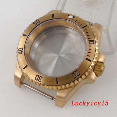 40mm Tandorio Real CUSN8 Solid Bronze Watch Case Sapphire Glass Mens Watch Case