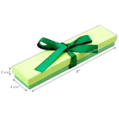 LOT OF (24) GREEN BOX WATCH BOX GREEN BRACELET BOX JEWELRY BOX JEWELRY GIFT BOX