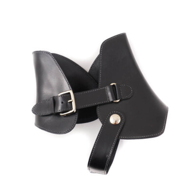 Pre-owned Santoni $1295  Fatte A Mano Black Chelsea Boots W/ Buckle Detail Us 6.5 Shoes