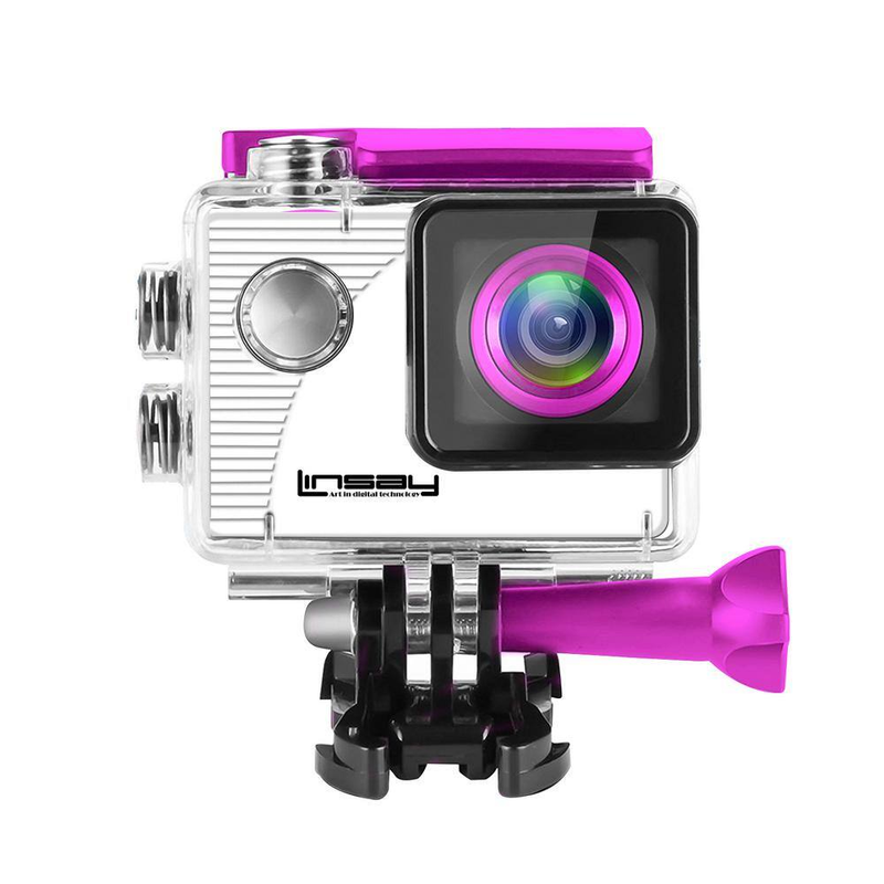 Funny Kids Pink Action Camera Sport Outdoor Activities HD Video and Photos Micro