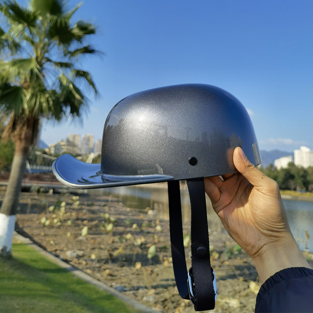 Retro Motorcycle Helmet Baseball Cap Helmet Scooter Moped Jet Helmet Dot