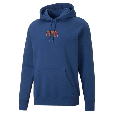 

Мужская синяя повседневная верхняя одежда Puma Swxp Graphic Pullover Hoodie 53730716, Синий