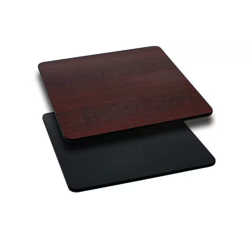 Carnegy Avenue Glenbrook Table Top 24 Inch Reversible Black Mahogany Laminate