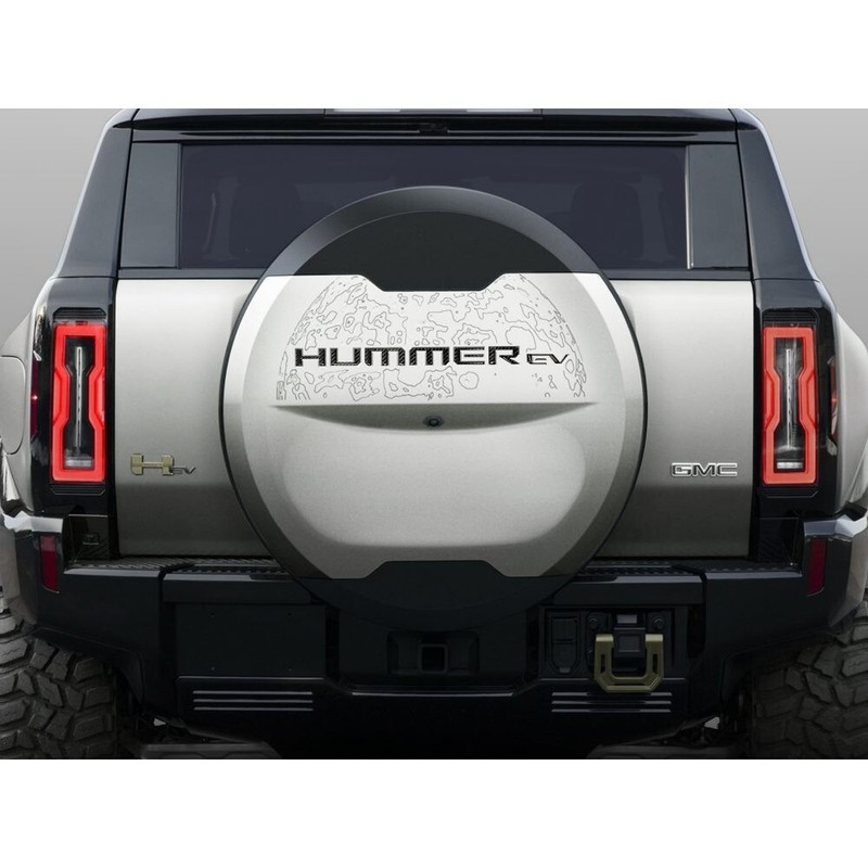 2022-2025 Hummer EV SUV Spare Tire Cover Lettering 19435832 Carbon