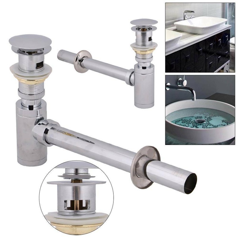 Siphon Sifon Push UP Ablaufventil Ablaufgarnitur mit ...
