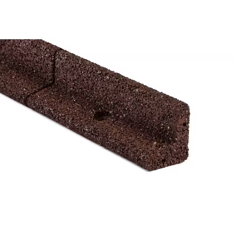 EcoBorder Rubber Landscape Edging 4 Ft Brown Flexible Garden Border 6 Pack