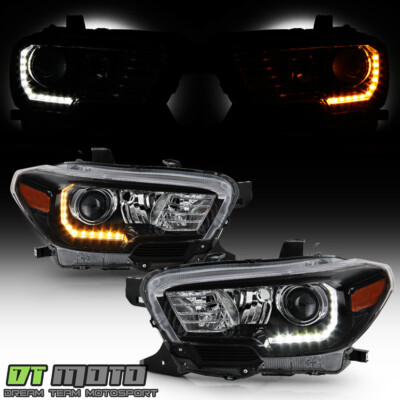 Upgrade Switchback DRL/LED Signal For 2016-2022 Tacoma SR/SR5 Black Headlights