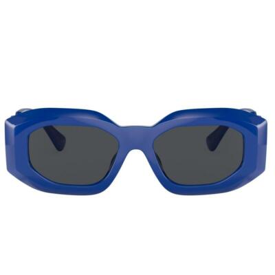Pre-owned Versace Ve4425u-536887-54 Blue Sunglasses In Gray