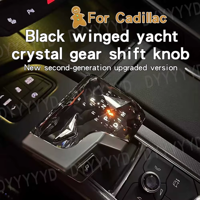 LED Crystal Gear Shift Knob Set of Three for Cadillac CT5 XT5 XT6 XT4 CT6 Diamon
