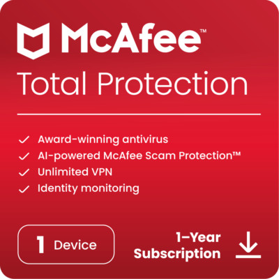 McAfee Total Protection 2024 | Antivirus Internet Security Software | Download