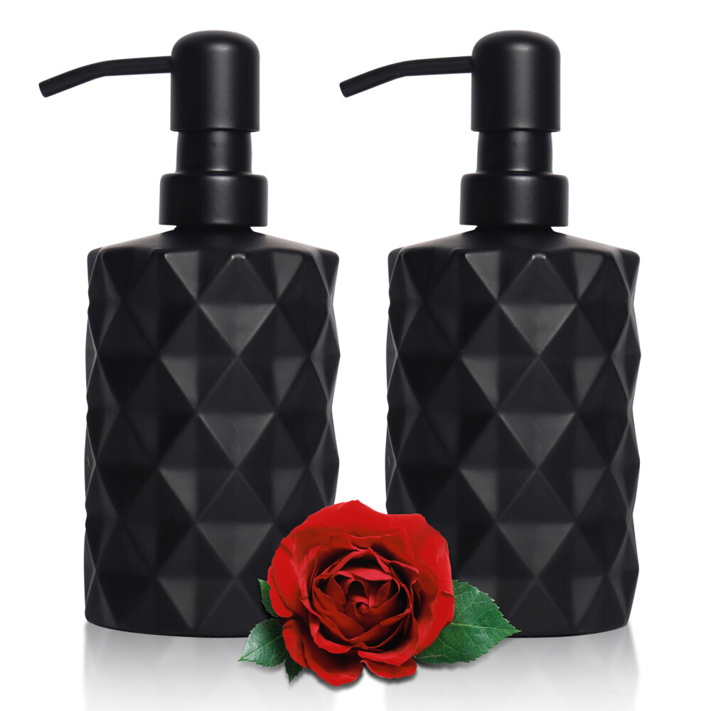 330ml Glass Sink Soap Dispenser Hand Liquid Pump Shampoo Shower Lotion Bottles