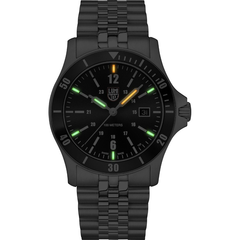 Pre-owned Luminox Sports Timer Sapphire Crystal Black Dial Men's Watch Xs.0911