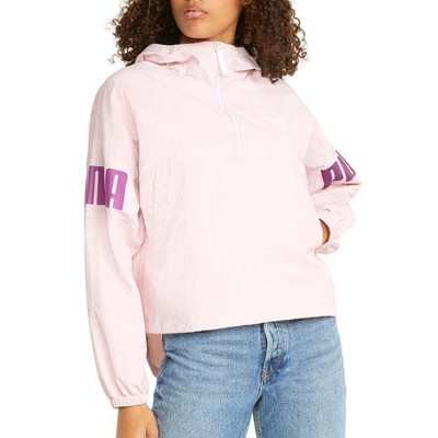 

Puma Power Zip Windbreaker Женская розовая повседневная спортивная верхняя одежда 847490-16, Розовый, Puma Power Zip Windbreaker